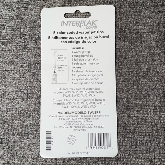 Interplak Conair Compact Dental Water Jet Flossing System PLUS Replacement Tips - Picture 13 of 14